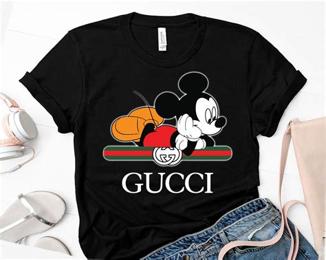 gucci x disney t shirt mickey mouse|Mickey Mouse wearing Gucci.